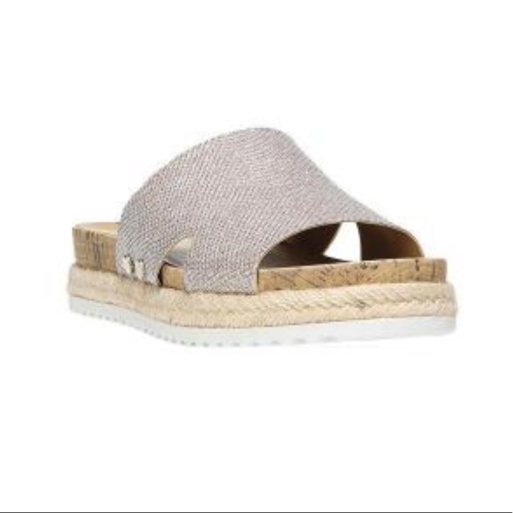 Franco Sarto Elina Slide in Platinum